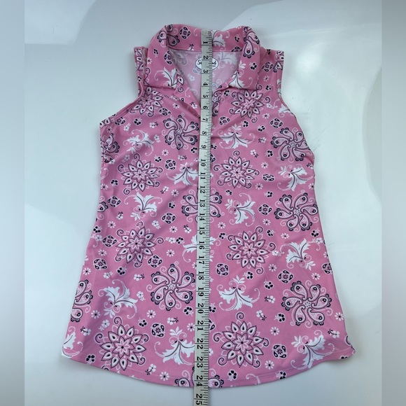 SOUTHWIND Pink UPF 50 Pebble Beach Top in Bandana N249 - Picture 8 of 14